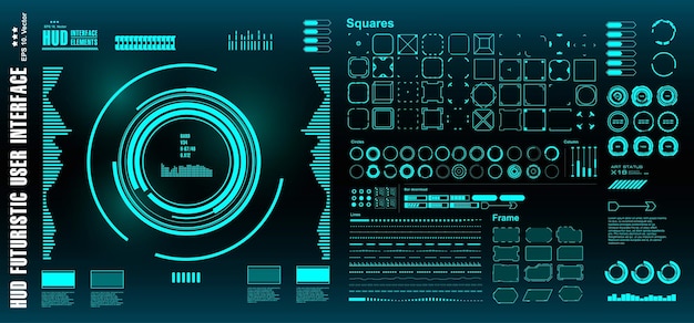 HUD futuristische grüne Benutzeroberfläche Ziel Dashboard zeigt Virtual-Reality-Technologie-Bildschirm an