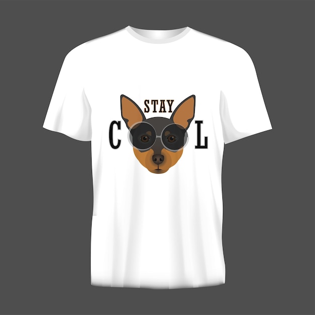 Hunde-T-Shirt-Druck-Design