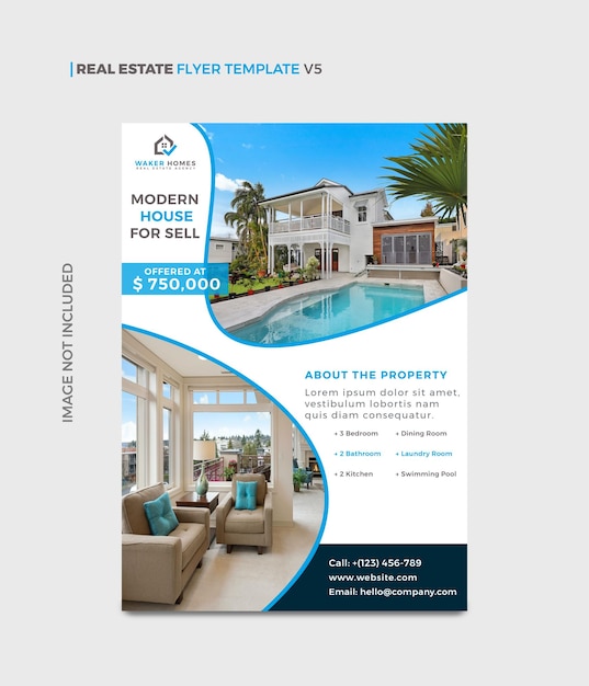 Immobilien-Flyer-Vorlage V5