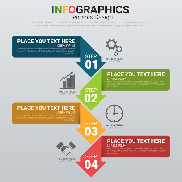 Infografik-Geschäftsvorlage. Layout-Option für das Web.