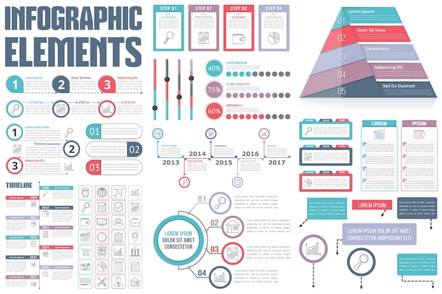 Vektor infografische elemente