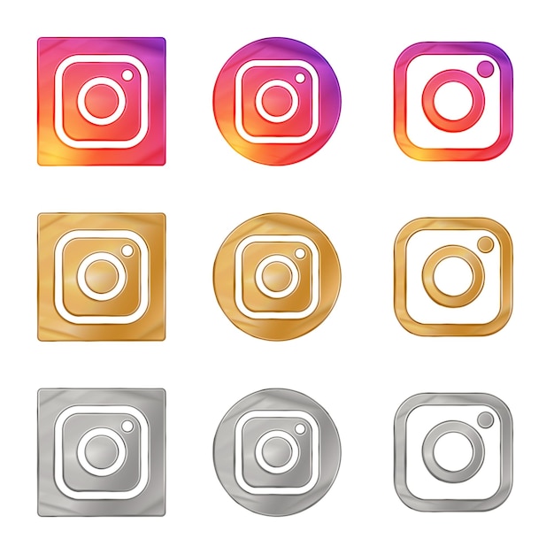 Vektor instagram-vektor-symbol für soziale medien instagram-logo-illustration