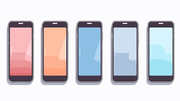 Karikaturvektorillustration für das Geschäftsdesign von Smartphones