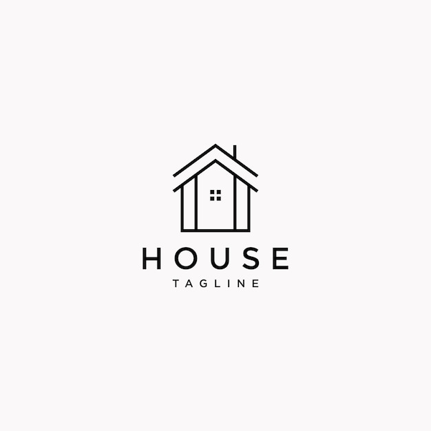 Logo-Design-Haus-Slogan-Kunstvorlage