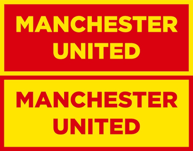 Manchester United Typografie