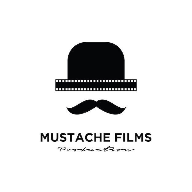 Mister Movie Studio Video Cinema Filmproduktion Logo Design Vektor Icon Illustration