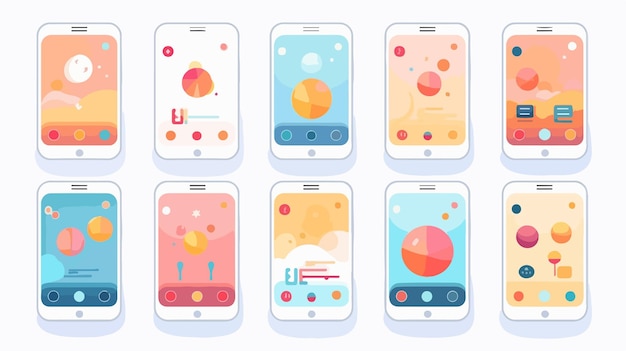 Vektor moderne vektorillustration für das design von mobilen apps
