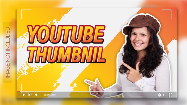 Moderne YouTube-Thumbnail- und YouTube-Hintergrundvorlage