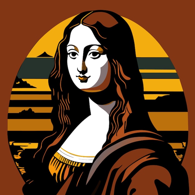 Monalisa-Vektorillustration