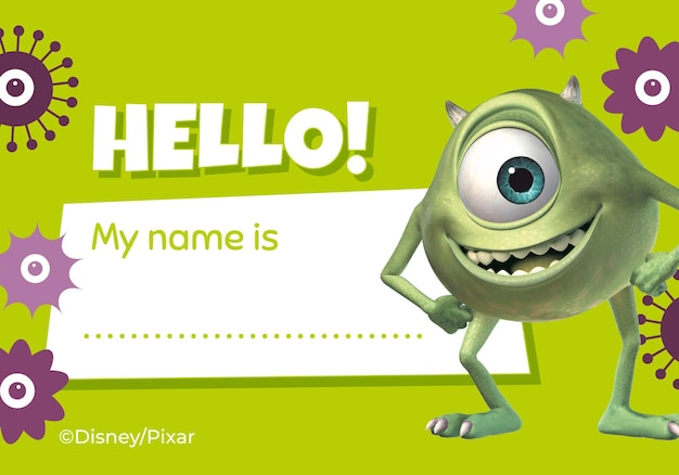 Name-Tag von Mike Monsters