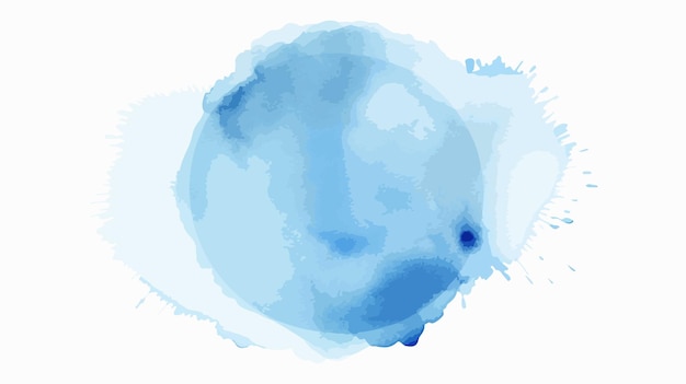 Vektor pastellblauer fleck auf weißem hintergrund