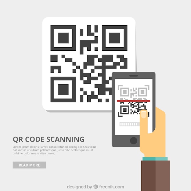 Vektor qr code hintergrund