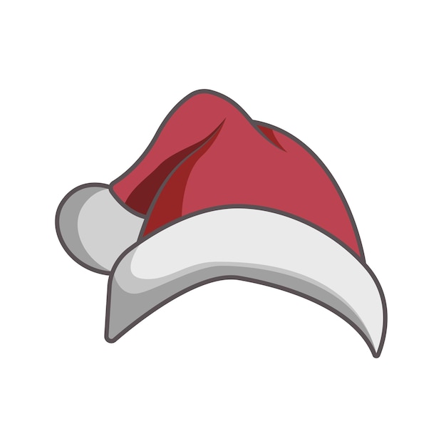 Vektor santa-hut-icon-design-vektorvorlage