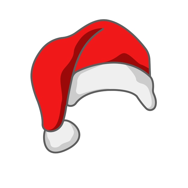 Vektor santa-hut-icon-design-vektorvorlage