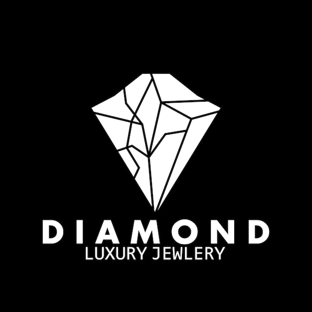 Schmuck-Diamant-Luxus-Logo Firmensymbol Vektor-Illustration Template-Design