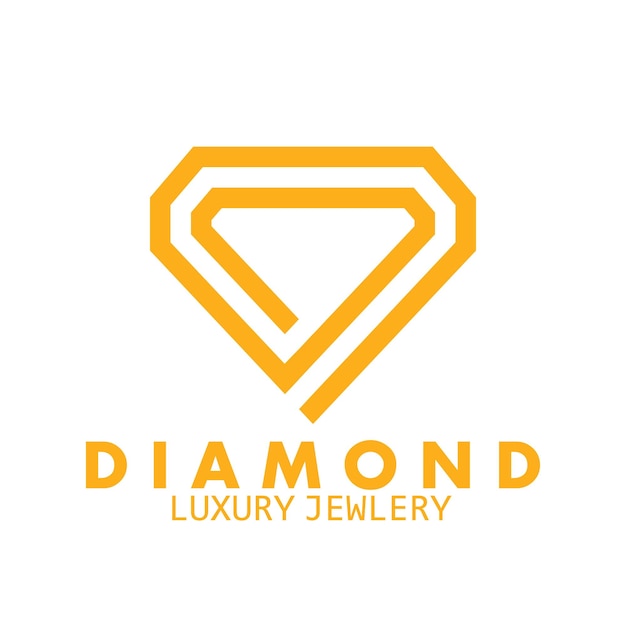 Schmuck-Diamant-Luxus-Logo Firmensymbol Vektor-Illustration Template-Design