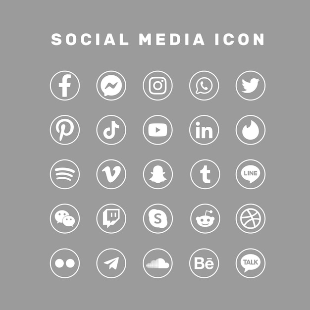 Vektor social-media-symbol-logo