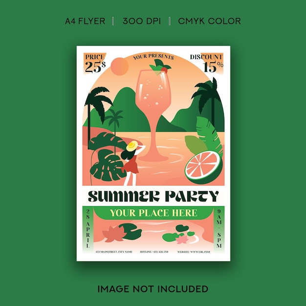 Sommer-Party-Flyer