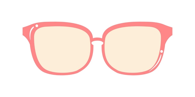 Vektor sonnenbrille-brille-symbol vektor-illustration flaches design lustige sommerbrille-illustrationen