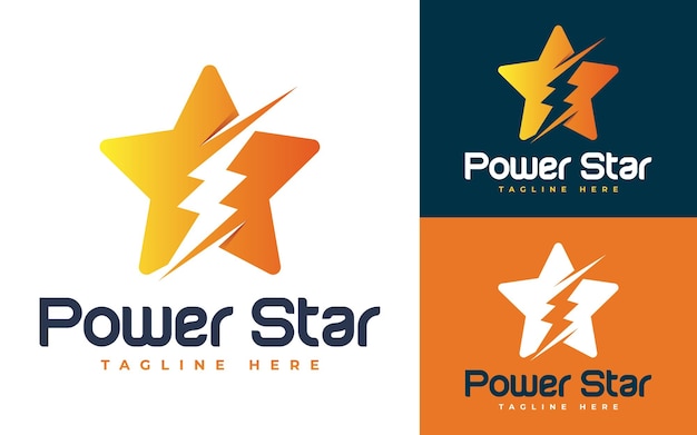 Star Power- oder Star Energy-Logo-Konzeptvektor