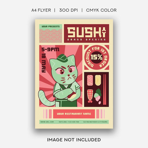 Sushi-Restaurant-Flyer