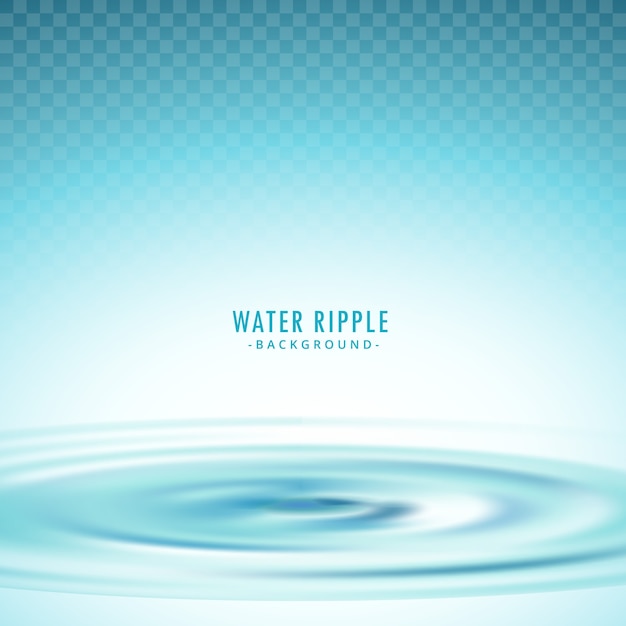 Transparente Wasser Ripple Vektor Hintergrund