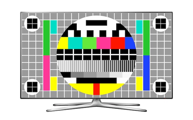 Vektor tv-testmusterbildschirm