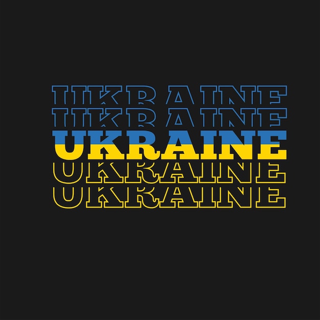 Unterstützen Sie die Ukraine Beten Sie für die Darstellung des Friedenskonzepts in der Ukraine Symbol für blaue und gelbe Flagge