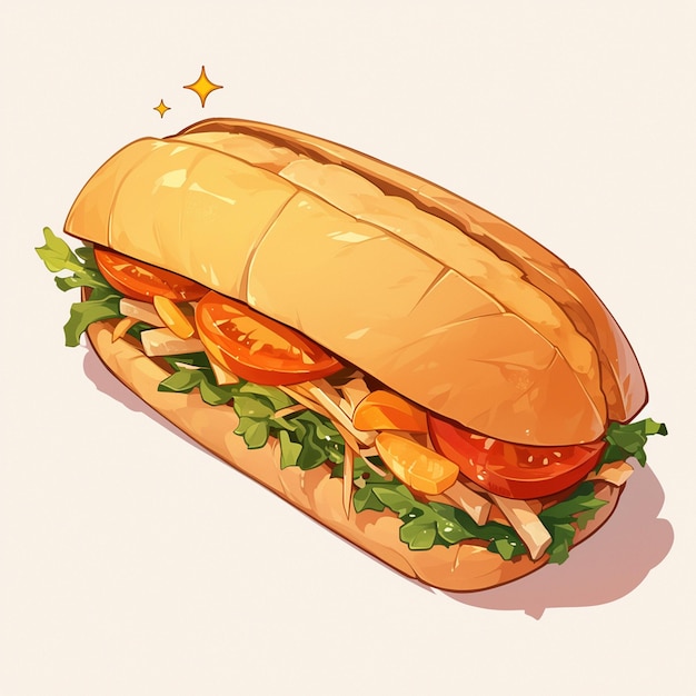 Vietnamesisches Banh Mi und leckeres Sandwich