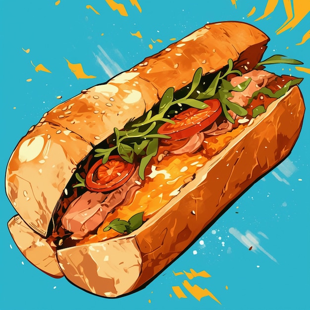 Vietnamesisches Banh Mi und leckeres Sandwich