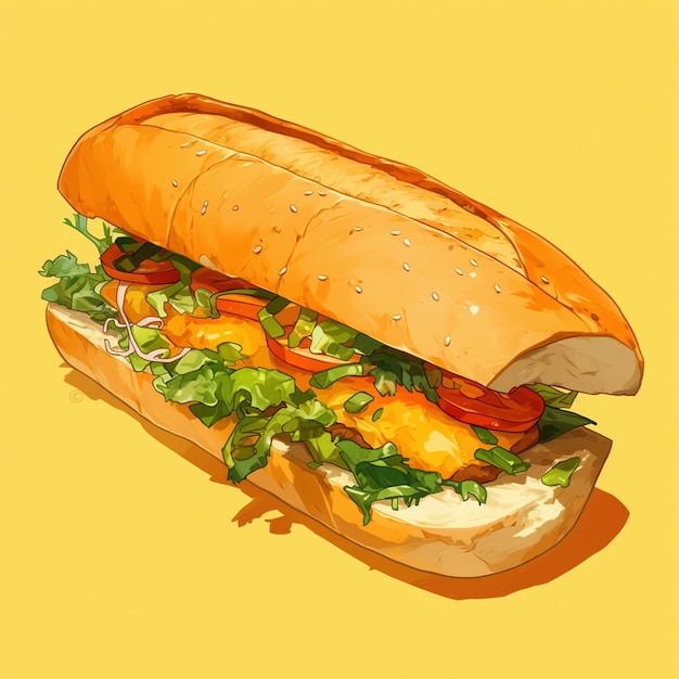 Vietnamesisches Banh Mi und leckeres Sandwich