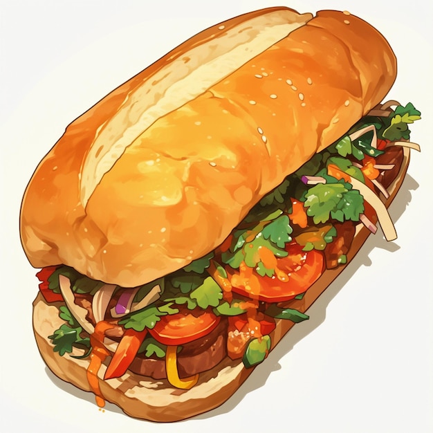 Vietnamesisches Banh Mi und leckeres Sandwich