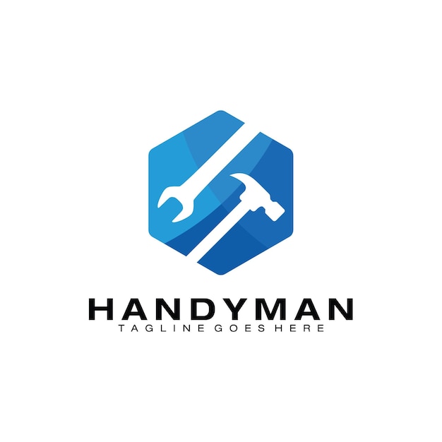 Vorlage für das Design des Handyman Service-Logos