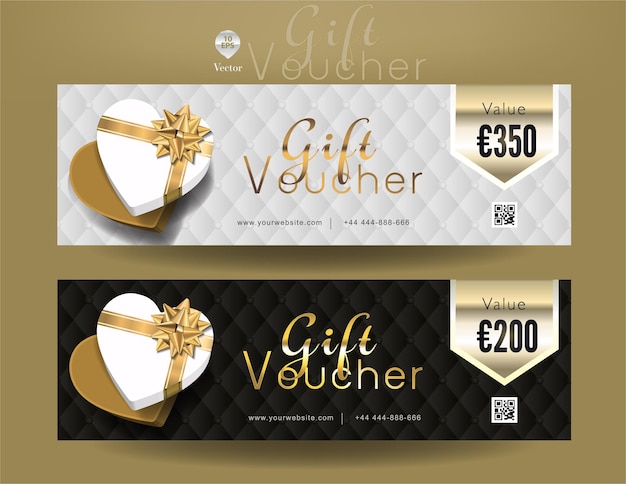 Vorlage für einen Vektor-Geschenk-Gutschein