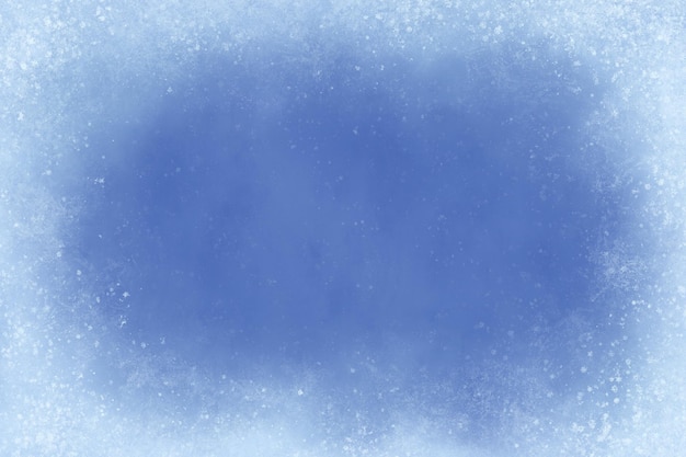 Vektor weihnachtsblau schneebedeckter hintergrund blau frostiger winter gefrorener eisrahmen hintergrund