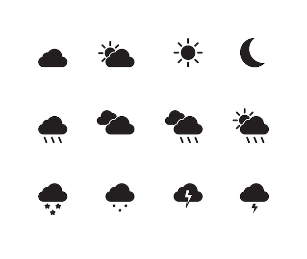 Wetter-Icon-Set