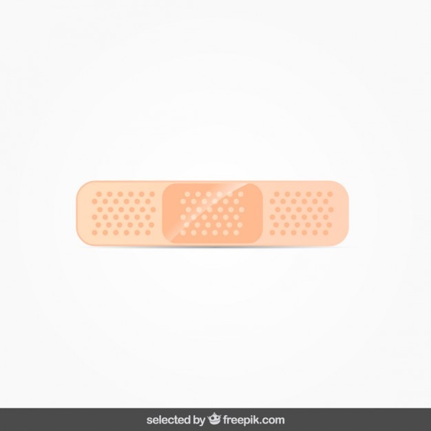 Vetor grátis band-aid isolado