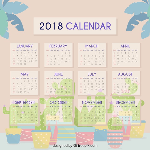 Calendário 2018