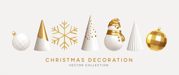 Vetor grátis coleção de decoração de natal