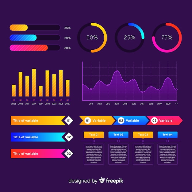 Coleção de elementos infográfico