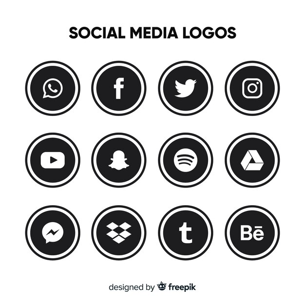 Coleção de logotipo de mídia social