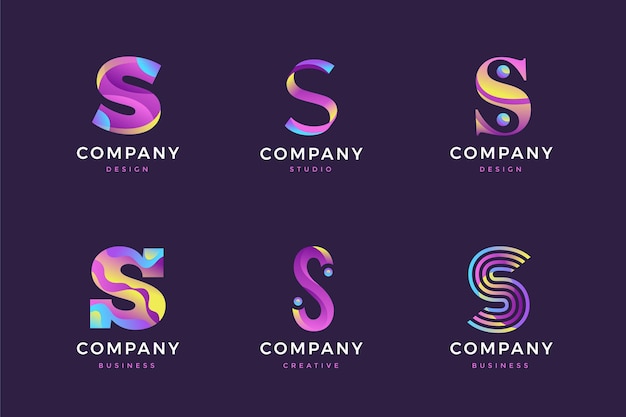 Vetor grátis coleção de logotipo s