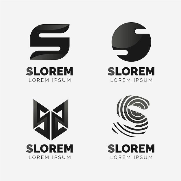 Vetor grátis coleção de logotipos do flat design