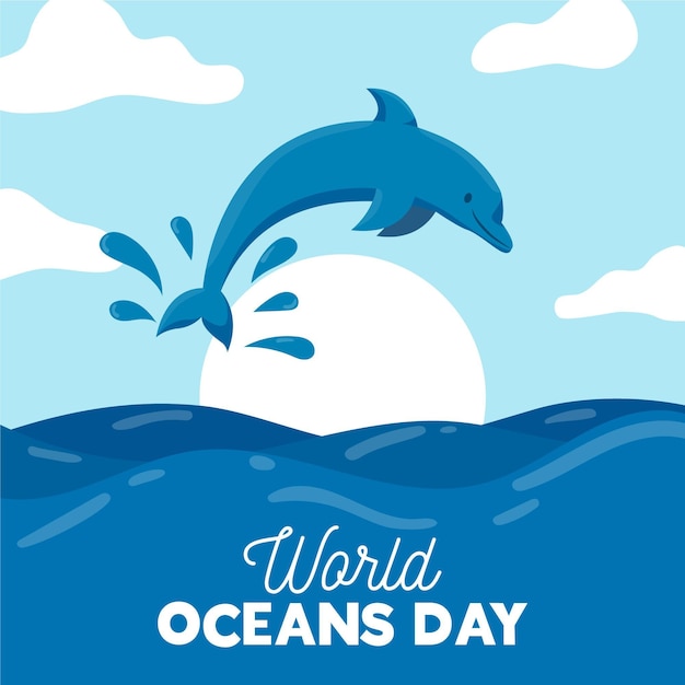 Conceito de dia mundial oceands design plano