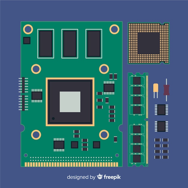 Conceito de engenharia de computador plana