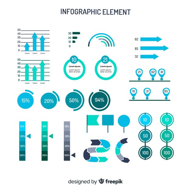 Elemento de infográfico collectio