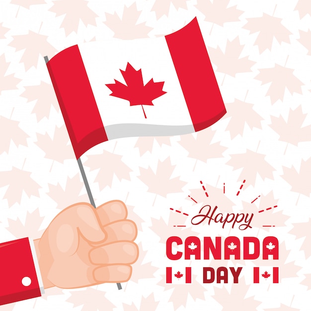 Feliz dia do Canadá conceito