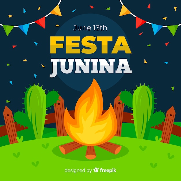 Vetor grátis festa junina