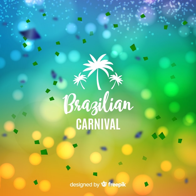 Fundo desfocado do carnaval brasileiro