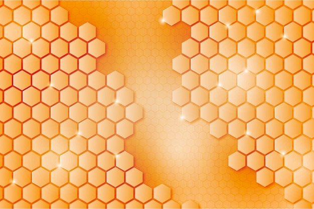 Fundo hexagonal gradiente